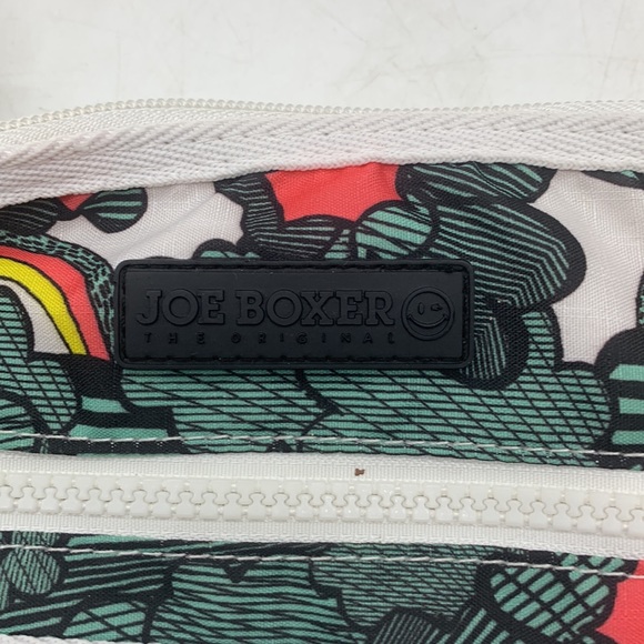 Joe Boxer Green White Rainbow Print Nylon Crossbody Bag MCB4409G - Picture 4 of 12